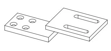 Adapterplatte unten für Brush-Tec EXS