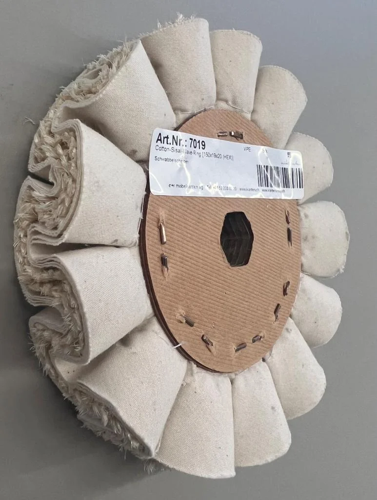 Cotton-Sisal-Wave-Ring [150x19x20 (HEX)]
mit Pappkern und 19 mm 6-kant 2