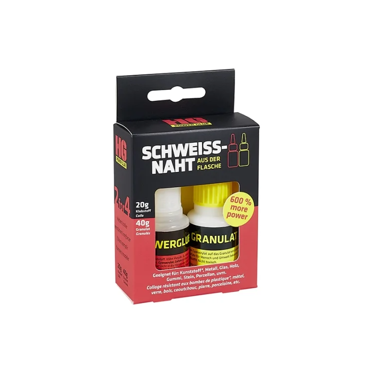 HG POWER GLUE Soudure en flacon colle et granulé 20/40 g