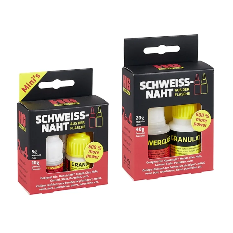 HG POWER GLUE Schweissnaht Kleber und Granulat 20/40g 2