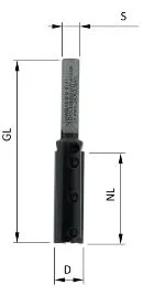 Planetfräser vertikal HW-WP D13.1 / S8, Z2