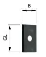 HW-Wendeplatten 19.5x12x1,5mm 4-S VE/10 St