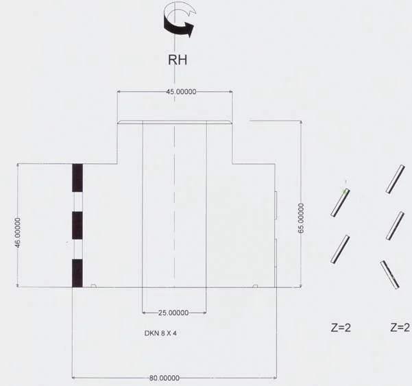 Diamant-Fügefräser 80x46/65 x 25 Z=2+2 BH 2.5mm GU