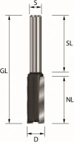 HW-Nutfräser  D=8/NL=30/GL65/S=8x32mm Z=2 / RL