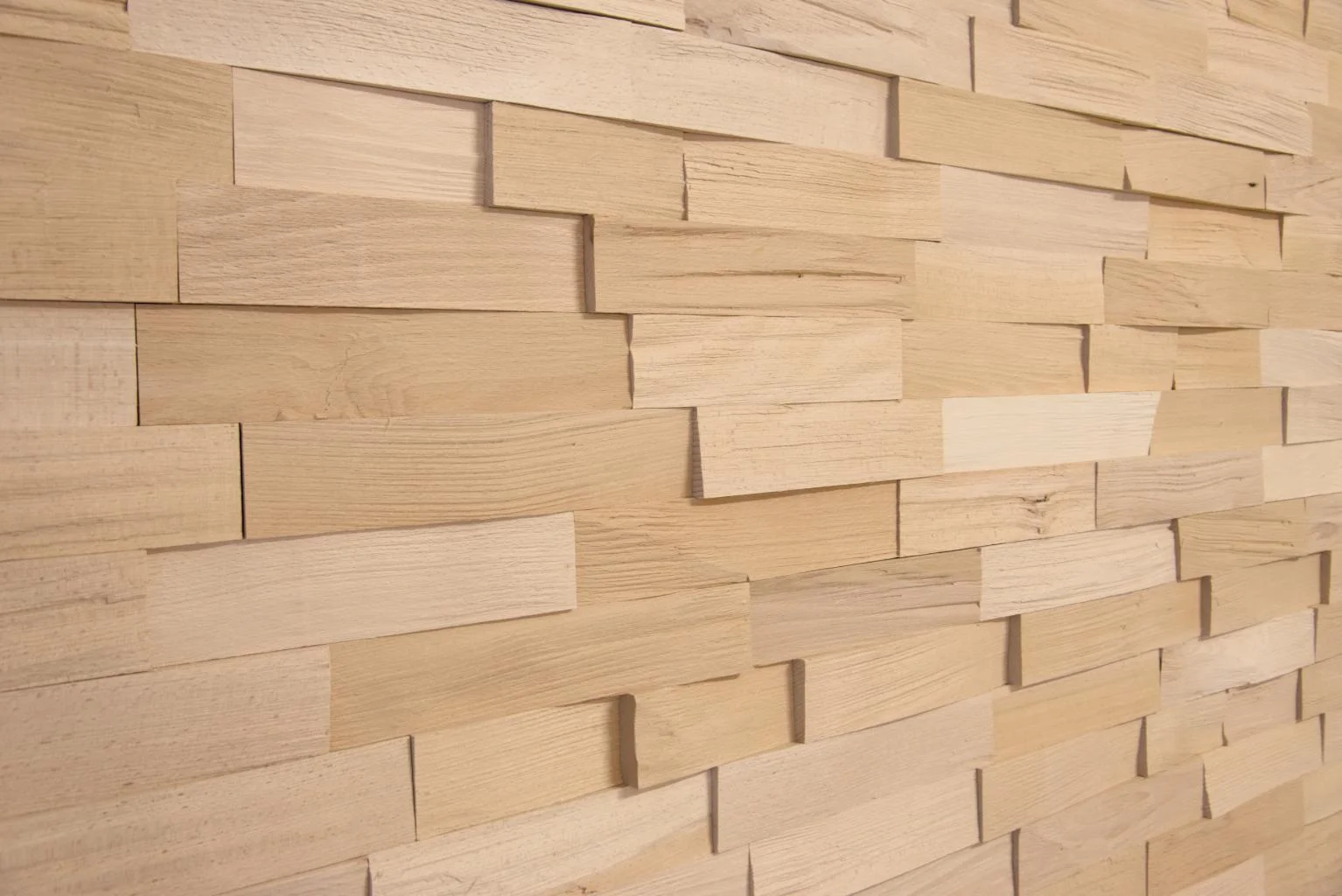 hêtre bois fendu naturel 6cm 0.99m² / Pac 2