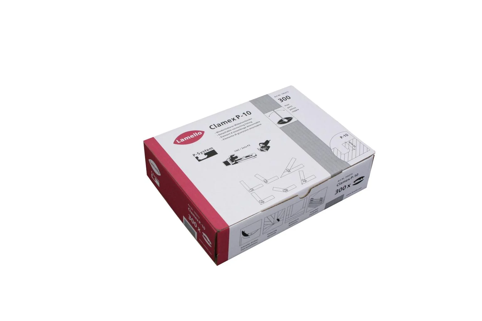 Clamex P-10, carton avec 300 paires 2