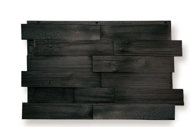 Fichte/Tanne Spaltholz spaltrau verkohlt 6 cm 0.99m² / Pack